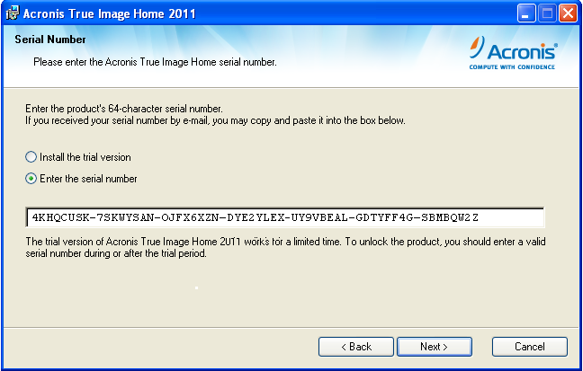 serial number for acronis true image 11